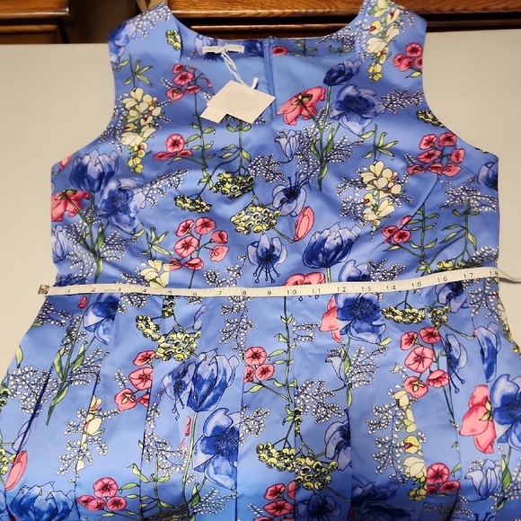Talbots NWT Blue Floral Dress - Picture 8 of 9